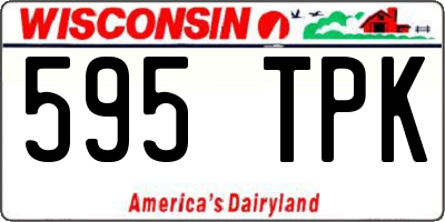 WI license plate 595TPK