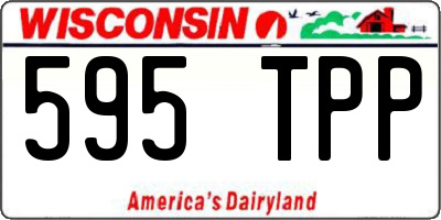 WI license plate 595TPP