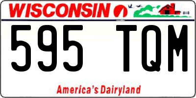 WI license plate 595TQM