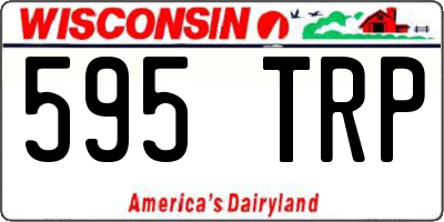 WI license plate 595TRP