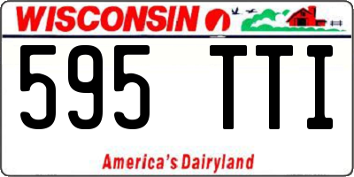 WI license plate 595TTI