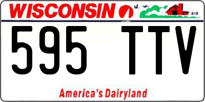 WI license plate 595TTV