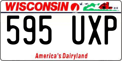 WI license plate 595UXP