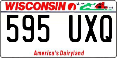 WI license plate 595UXQ