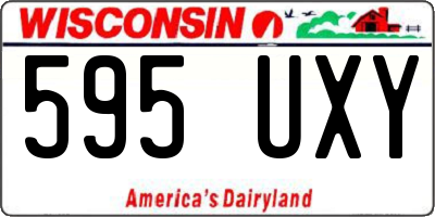 WI license plate 595UXY