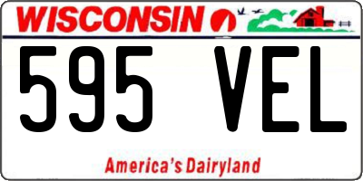 WI license plate 595VEL