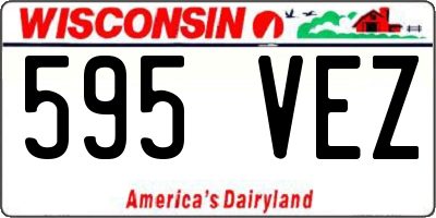 WI license plate 595VEZ