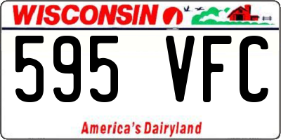 WI license plate 595VFC