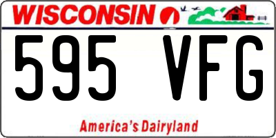 WI license plate 595VFG