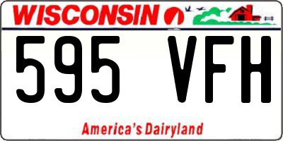 WI license plate 595VFH