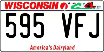 WI license plate 595VFJ