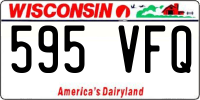 WI license plate 595VFQ