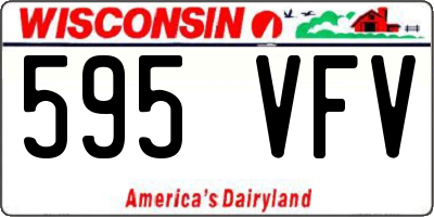 WI license plate 595VFV