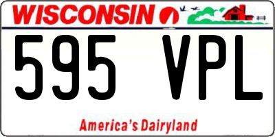 WI license plate 595VPL