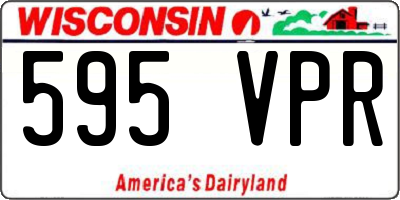 WI license plate 595VPR