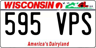 WI license plate 595VPS