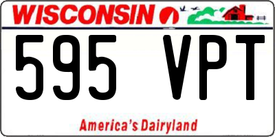 WI license plate 595VPT