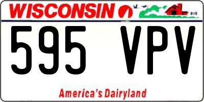 WI license plate 595VPV