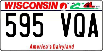 WI license plate 595VQA