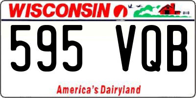 WI license plate 595VQB