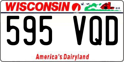 WI license plate 595VQD