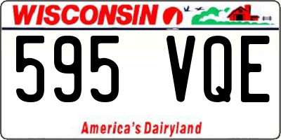 WI license plate 595VQE