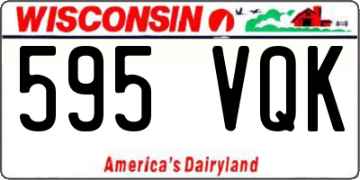 WI license plate 595VQK