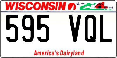 WI license plate 595VQL