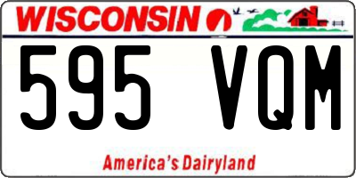 WI license plate 595VQM