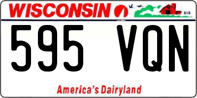 WI license plate 595VQN
