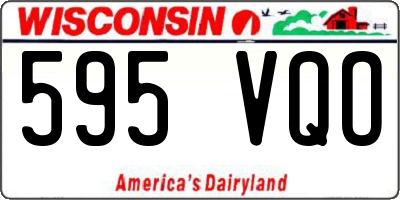 WI license plate 595VQO