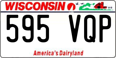 WI license plate 595VQP