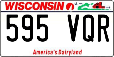WI license plate 595VQR