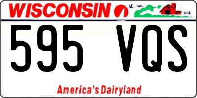 WI license plate 595VQS