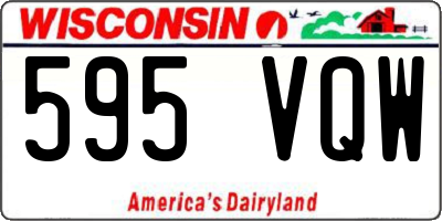 WI license plate 595VQW