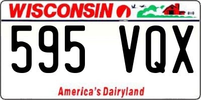 WI license plate 595VQX