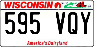 WI license plate 595VQY