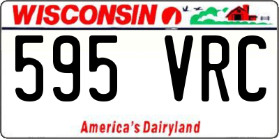 WI license plate 595VRC