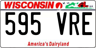WI license plate 595VRE