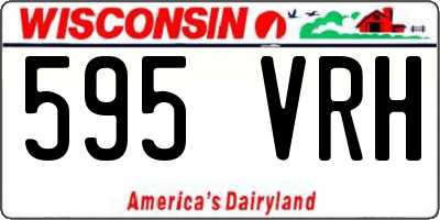 WI license plate 595VRH