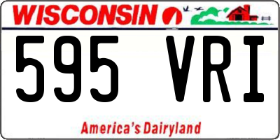 WI license plate 595VRI