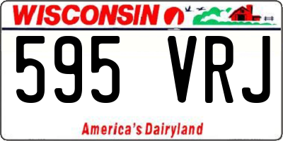 WI license plate 595VRJ