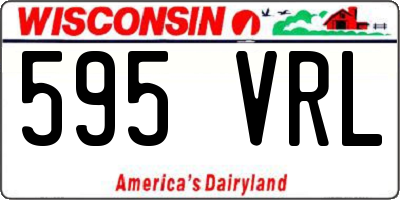 WI license plate 595VRL