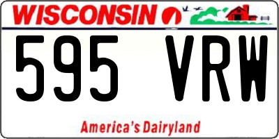 WI license plate 595VRW