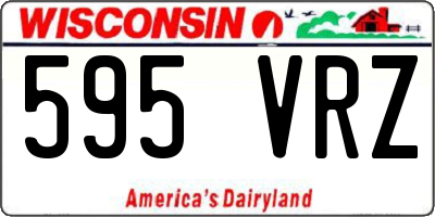 WI license plate 595VRZ