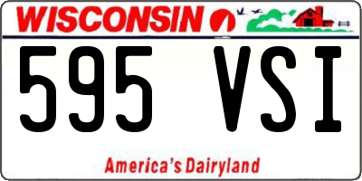 WI license plate 595VSI