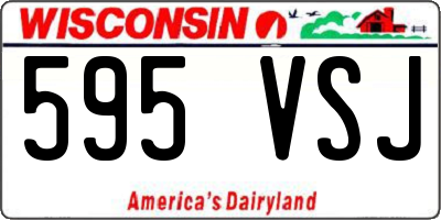 WI license plate 595VSJ