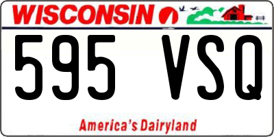 WI license plate 595VSQ