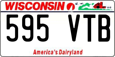 WI license plate 595VTB