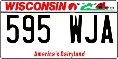 WI license plate 595WJA